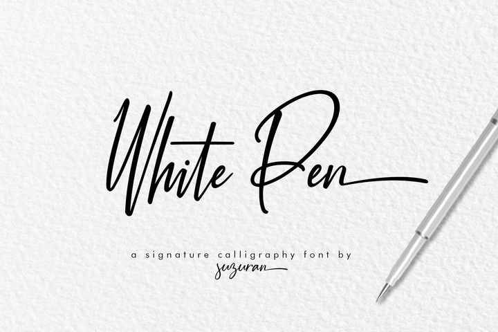 Example font White Pen #1